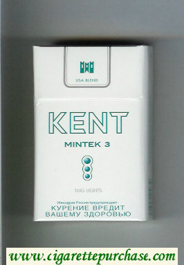 Kent USA Blend Mintek 3 1 mg Lights cigarettes hard box
