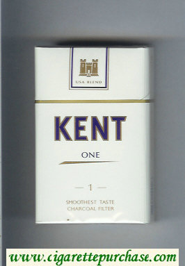 Kent USA Blend One 1 Smooshest Taste Charcoal Filter cigarettes hard box