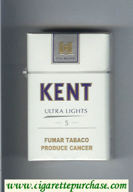 Kent USA Blend Ultra Lights 5 cigarettes hard box