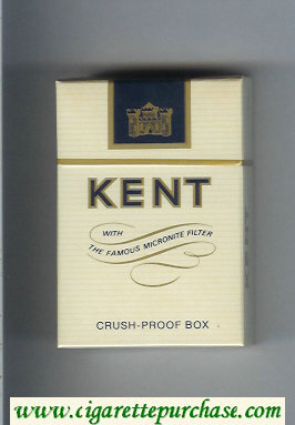 Kent With The Famous Micronite Filter cigarettes hard box