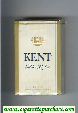 Kent Golden Lights cigarettes soft box