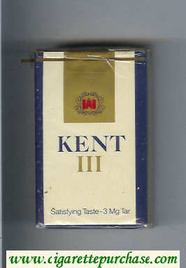 Kent III cigarettes soft box