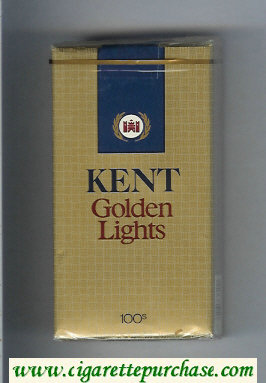 Kent Golden Lights 100s cigarettes soft box