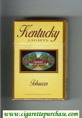 Kentucky Lights Tobaccos American Blend cigarettes hard box