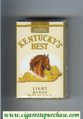 Kentucky's Best Light cigarettes soft box