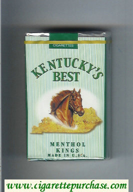 Kentucky's Best Menthol Kings cigarettes soft box