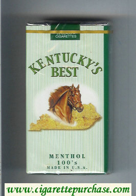 Kentucky's Best Menthol 100s cigarettes soft box