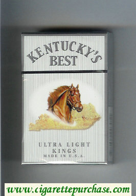 Kentucky's Best Ultra Light kings cigarettes hard box