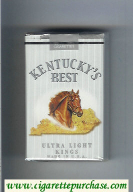 Kentucky's Best Ultra Light kings cigarettes soft box