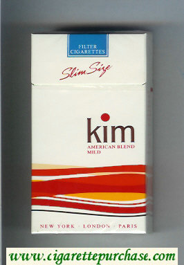 Kim American Blend Mild 100s cigarettes hard box