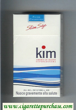 Kim American Blend Superleggera 100s cigarettes hard box