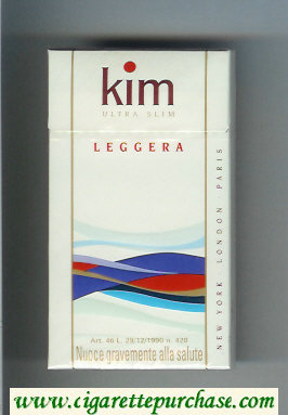 Kim Ultra Slim Leggera 100s cigarettes hard box