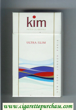 Kim Ultra Slim 100s Thick cigarettes hard box