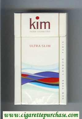 Kim Ultra Slim 100s cigarettes hard box