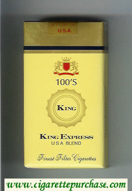 King Express USA Blend 100s cigarettes soft box