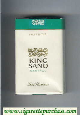 King Sano Filter Tip Menthol cigarettes soft box