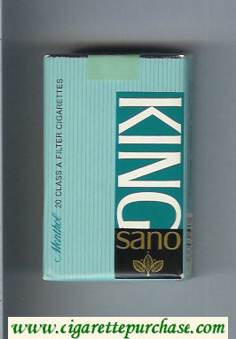 King Sano Menthol cigarettes soft box