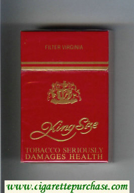 King Size Filter Virginia cigarettes hard box