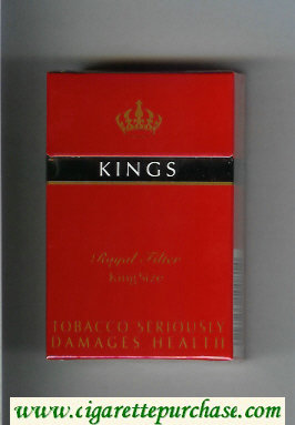 Kings Royal Filter red cigarettes hard box