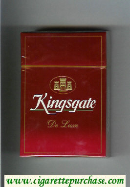 Kingsgate De Luxe cigarettes hard box