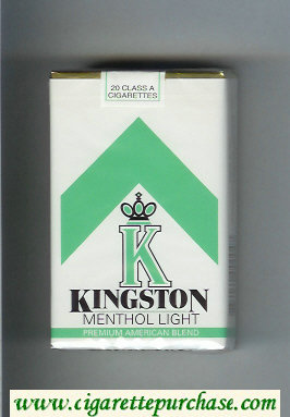 Kingston K Menthol Light cigarettes soft box