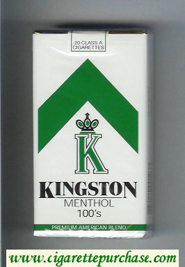 Kingston K Menthol 100s cigarettes soft box