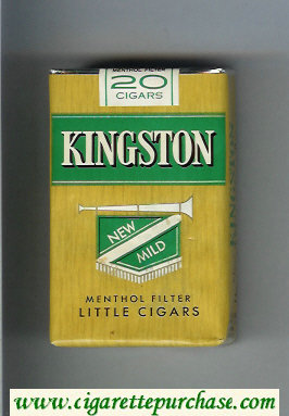 Kingston New Mild Menthol Filter Little Cigars cigarettes soft box