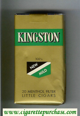 Kingston 100s 20 New Mild Menthol Filter Little Cigars cigarettes soft box