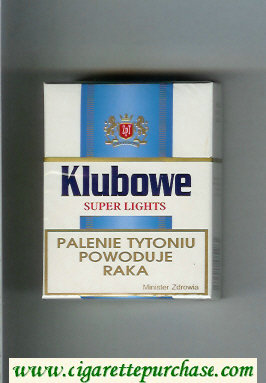 Klubowe Super Lights cigarettes hard box