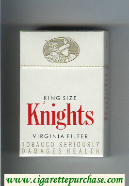 Knights King Size Virginia Filter cigarettes hard box