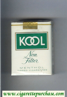 Kool Menthol Non-Filter cigarettes soft box