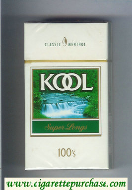 Kool Classic Menthol Super Longs 100s cigarettes hard box