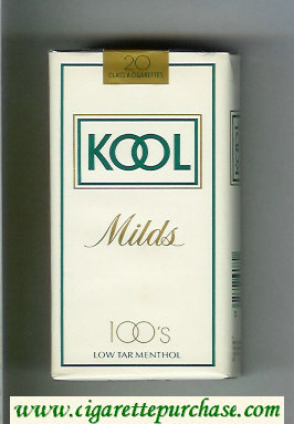 Kool Milds 100s white cigarettes soft box