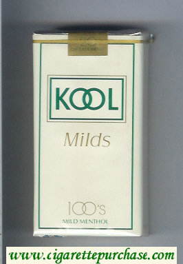 Kool Milds 100s Mild Menthol white cigarettes soft box