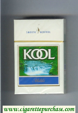 Kool Milds Menthol cigarettes hard box