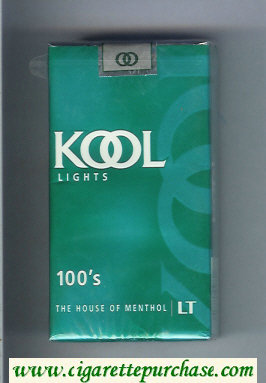 Kool Lights 100s The House of Menthol cigarettes soft box