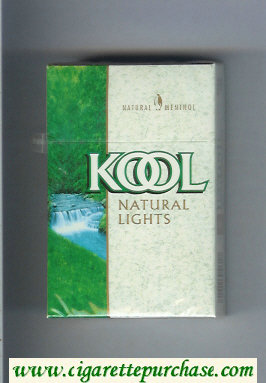 Kool Natural Lights Menthol cigarettes hard box