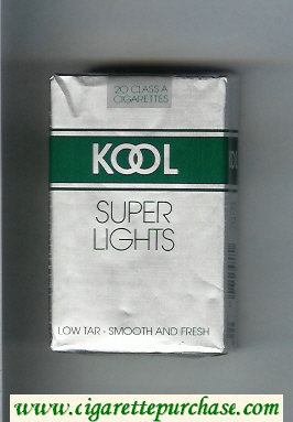 Kool Super Lights cigarettes soft box