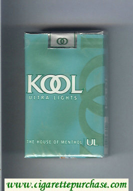 Kool Ultra Lights The House of Menthol cigarettes soft box