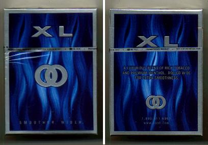 Kool XL Blue Smoother Wider cigarettes hard box