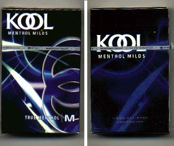 Kool Menthol Milds True Menthol hard box cigarettes