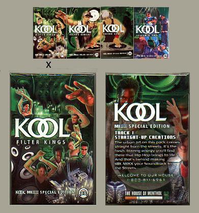 Kool MIXX Filter Kings Special Edition Celebrate the Soundtrack to the Streets cigarettes hard box