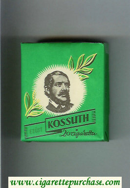 Kossuth Ezust green cigarettes soft box