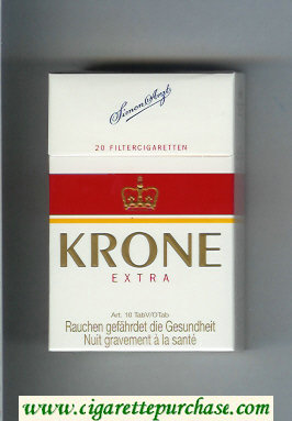 Krone Extra cigarettes hard box