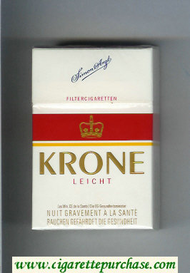 Krone Leicht cigarettes hard box