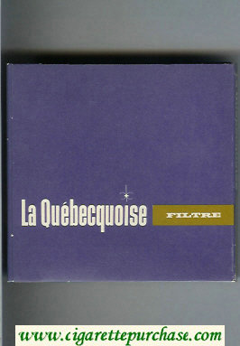 La Quebecguoise cigarettes wide flat hard box