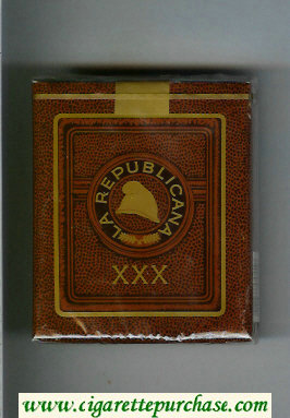 La Republicana XXX cigarettes soft box