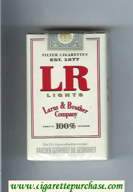 LR Lights cigarettes soft box