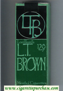 L.T.Brown 120s Menthol cigarettes soft box