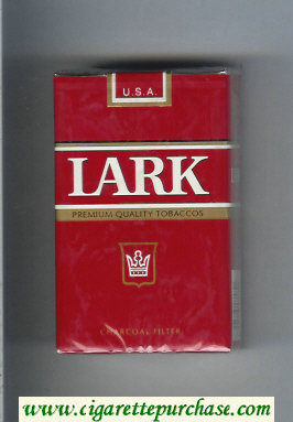 Lark Premium Quality Tobaccos Charcoal Filter red cigarettes soft box